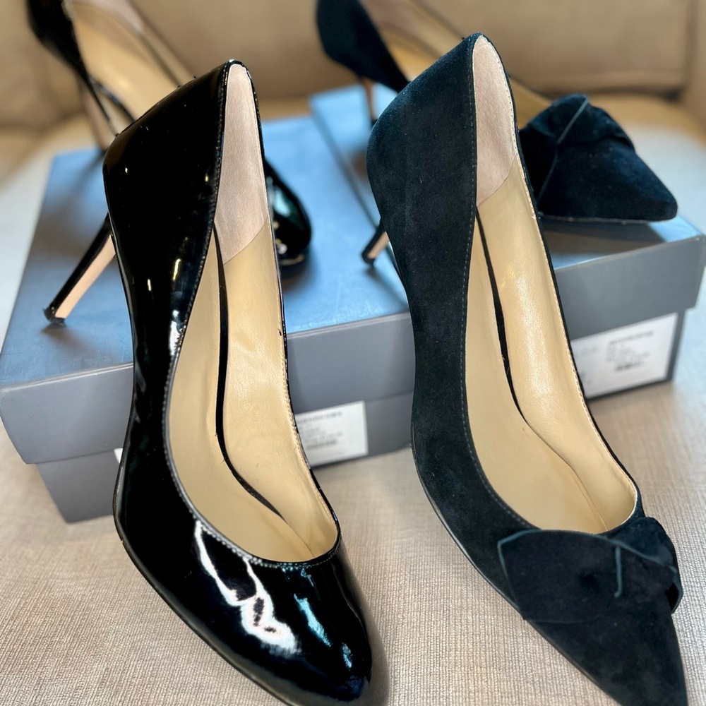 2 pairs of Ann Taylor Black Heels Size 11